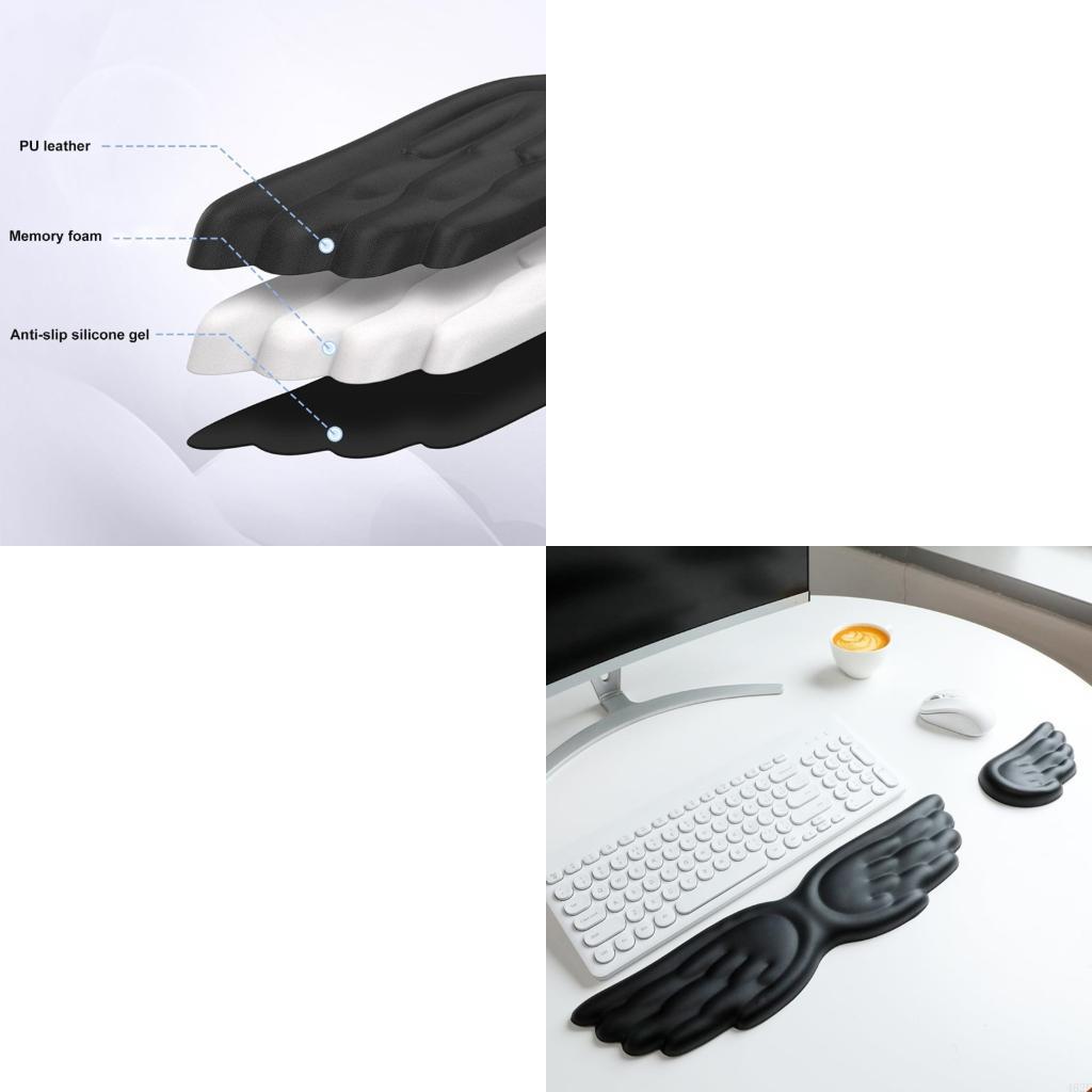 Ergonomic Desk Setup Keyboard - Tapis souris en Silicone souple 462E,