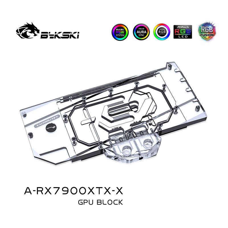 Amd Vga Rx 7900 Xtx - Bykski A-RX7900XTX-X bloc d'eau pour PowerColor