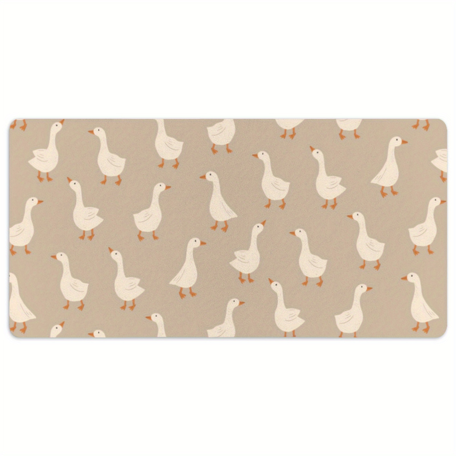 Desk Setup Beige - Tapis de bureau motif bataille de