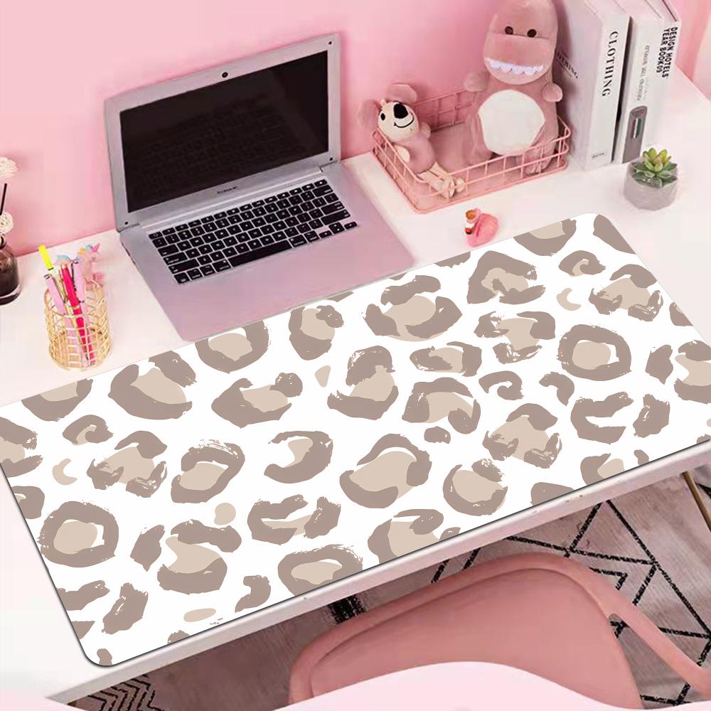 Desk Setup Beige - Tapis de souris et clavier XL/XXL