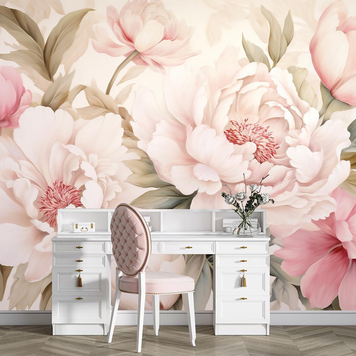 Desk Setup Modern - Papier peint mural élégant à motif