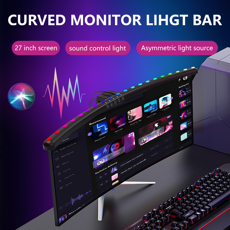 Barre lumineuse RGB pour monit - Desk Setup For Office avis et prix