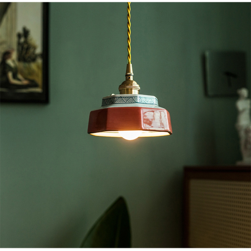 Lampe suspendue en céramique p - Desk Setup Green avis et prix