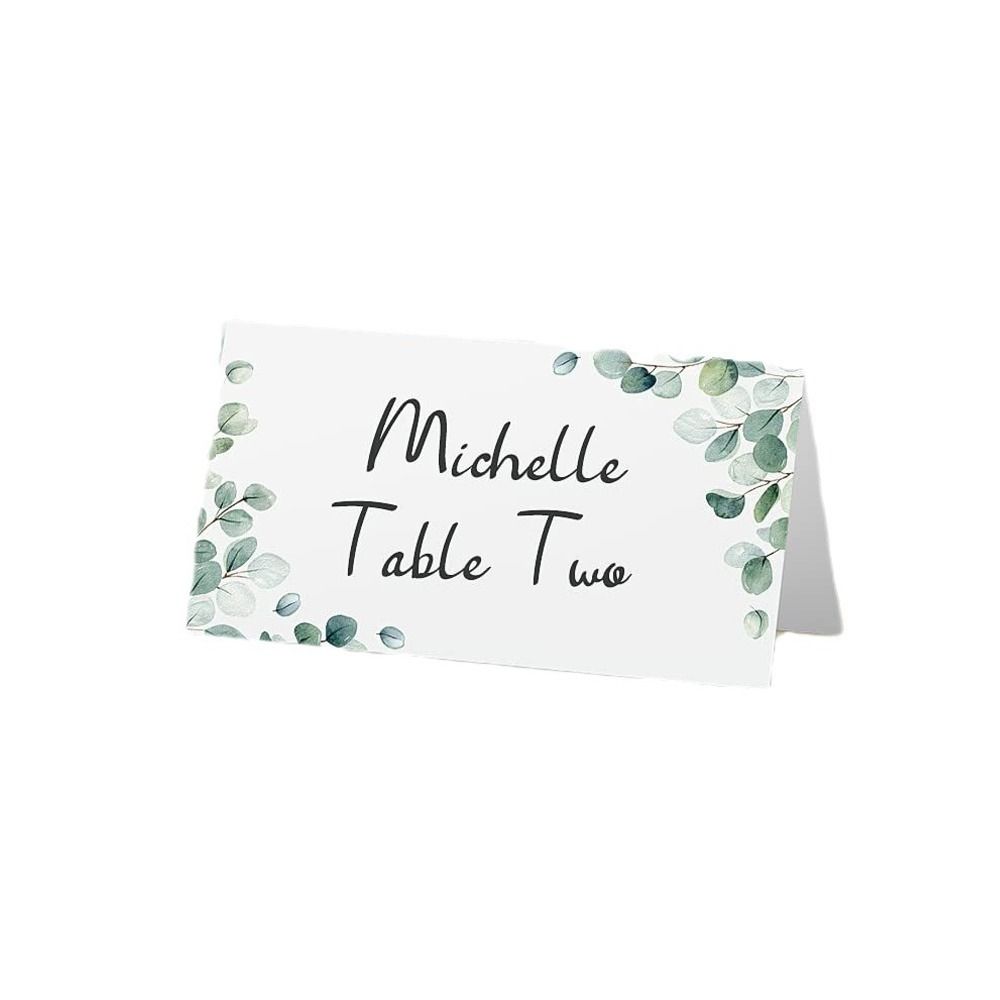 Cartes de place de table en pa - Desk Setup Green avis et prix