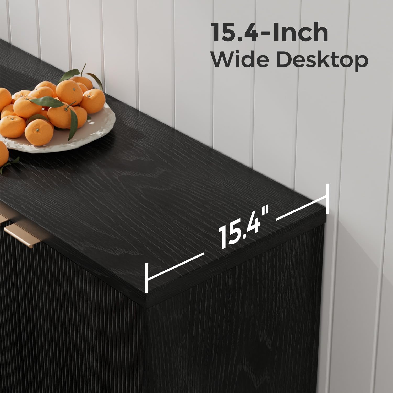 Buffet cannelé avec rangement, - Desk Setup Modern avis et prix