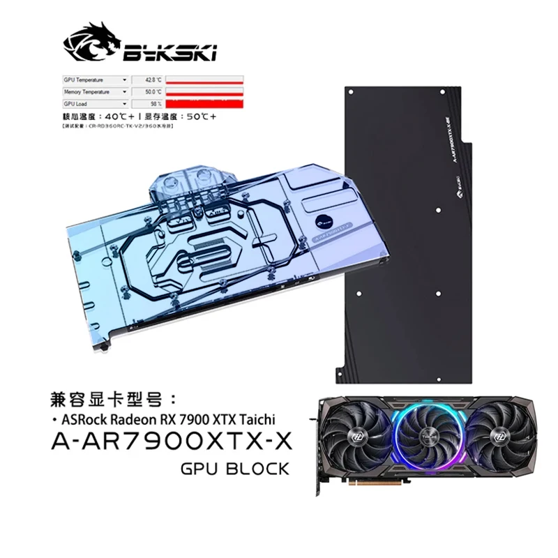 Bykski bloc d'eau utilisé pour - Amd Vga Rx 7900 Xtx avis et prix
