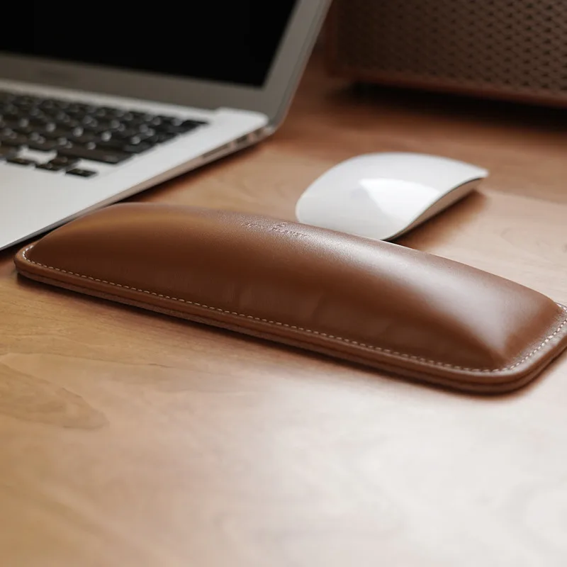 Repose-poignet en cuir véritab - Ergonomic Desk Setup Keyboard avis et prix