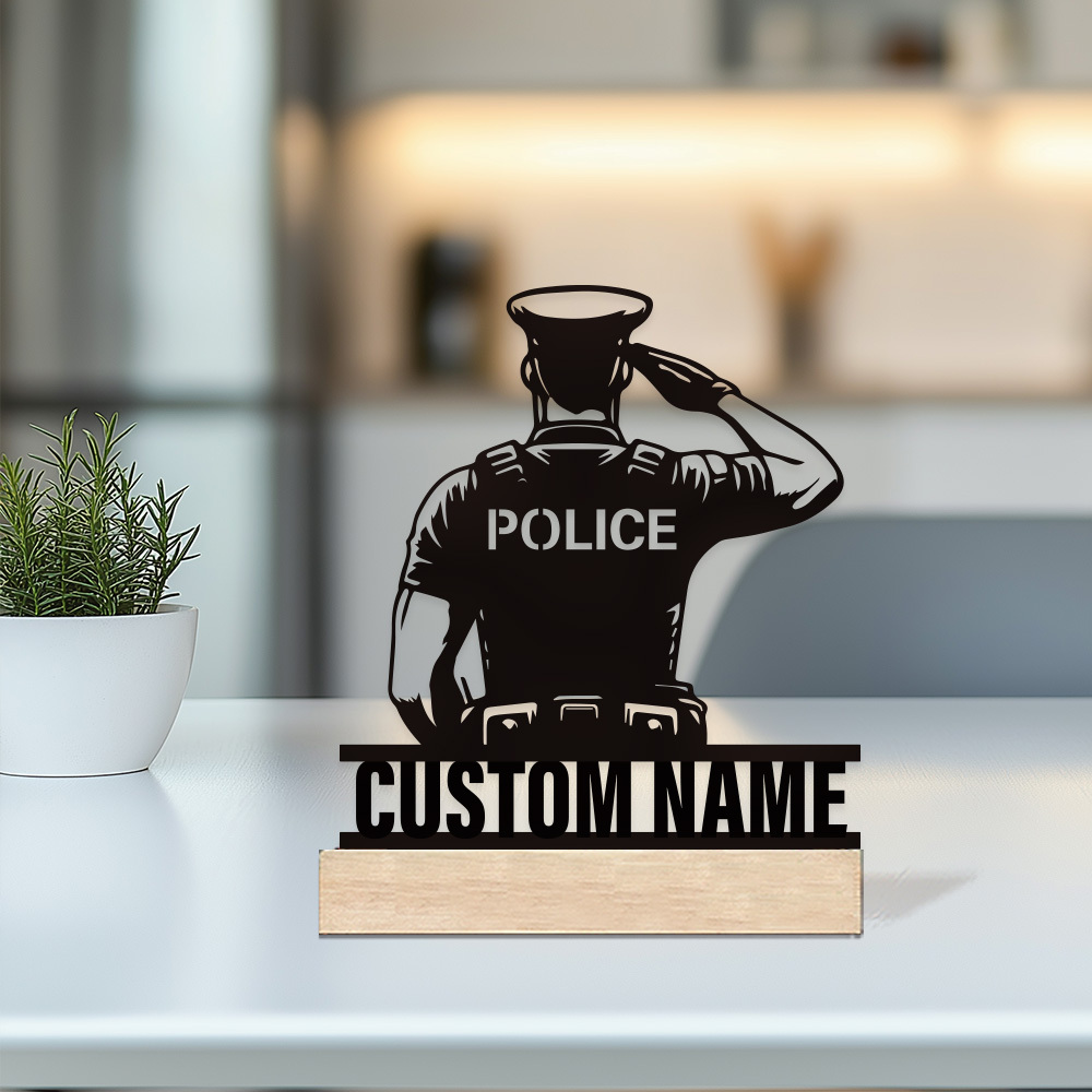 Badge de police en métal perso - Desk Setup Modern avis et prix