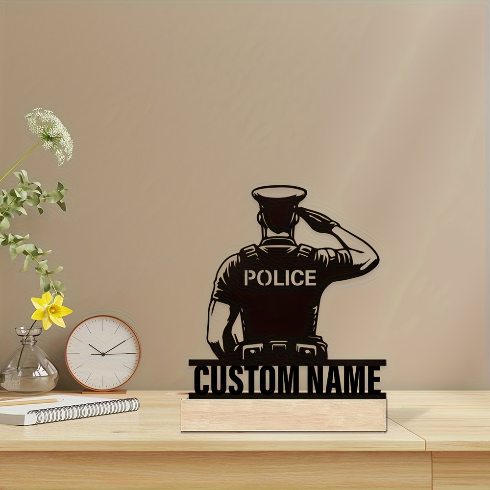 Badge de police en métal perso - Desk Setup Modern avis et prix