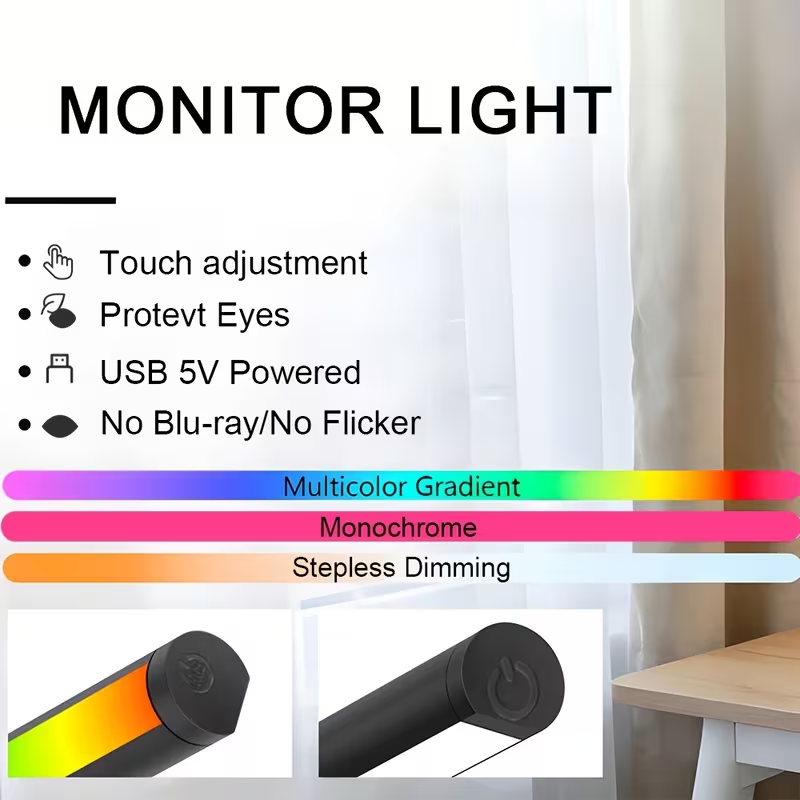 Barre lumineuse LED pour écran - Desk Setup Modern avis et prix