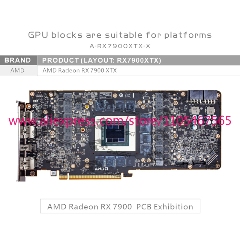 1 pièce - Bloc d'eau A-RX7900X - Amd Vga Rx 7900 Xtx avis et prix