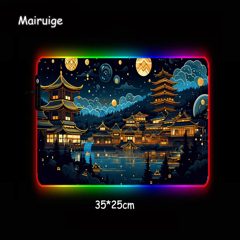 Architecture chinoise la nuit  - Desk Setup At Office avis et prix