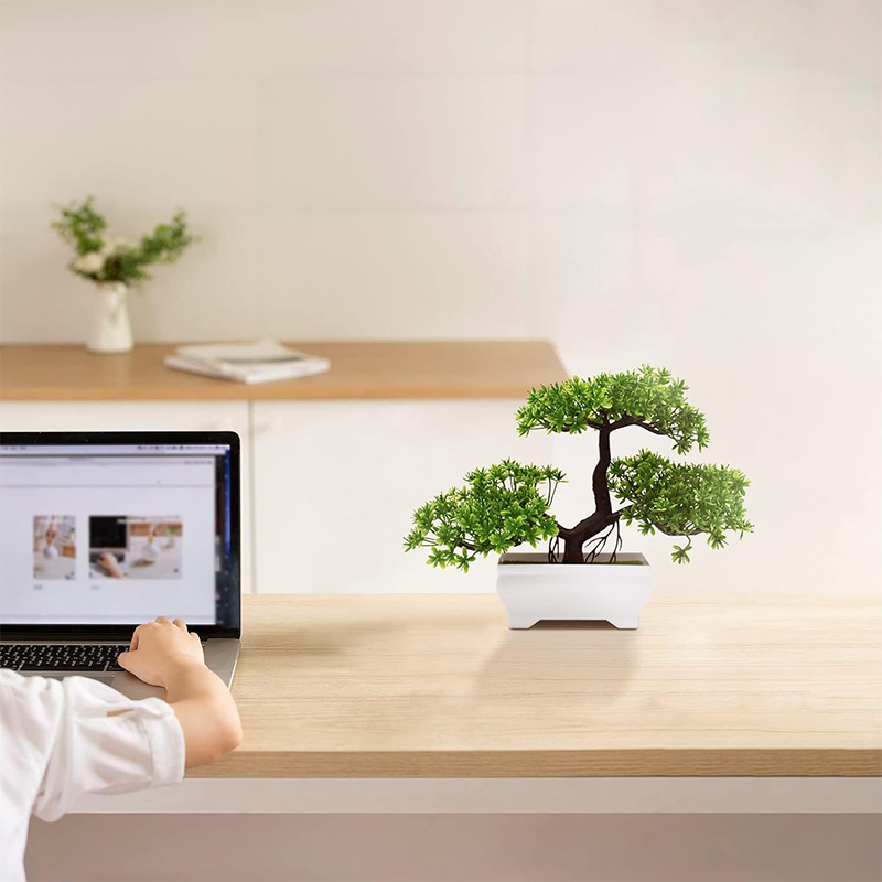 Bonsaï artificiel en plastique - Desk Setup Green avis et prix