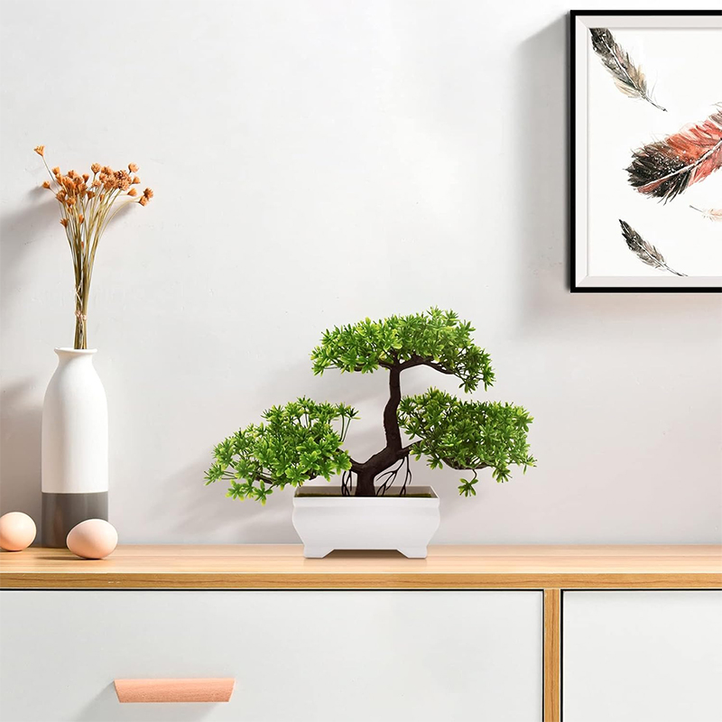 Bonsaï artificiel en plastique - Desk Setup Green avis et prix