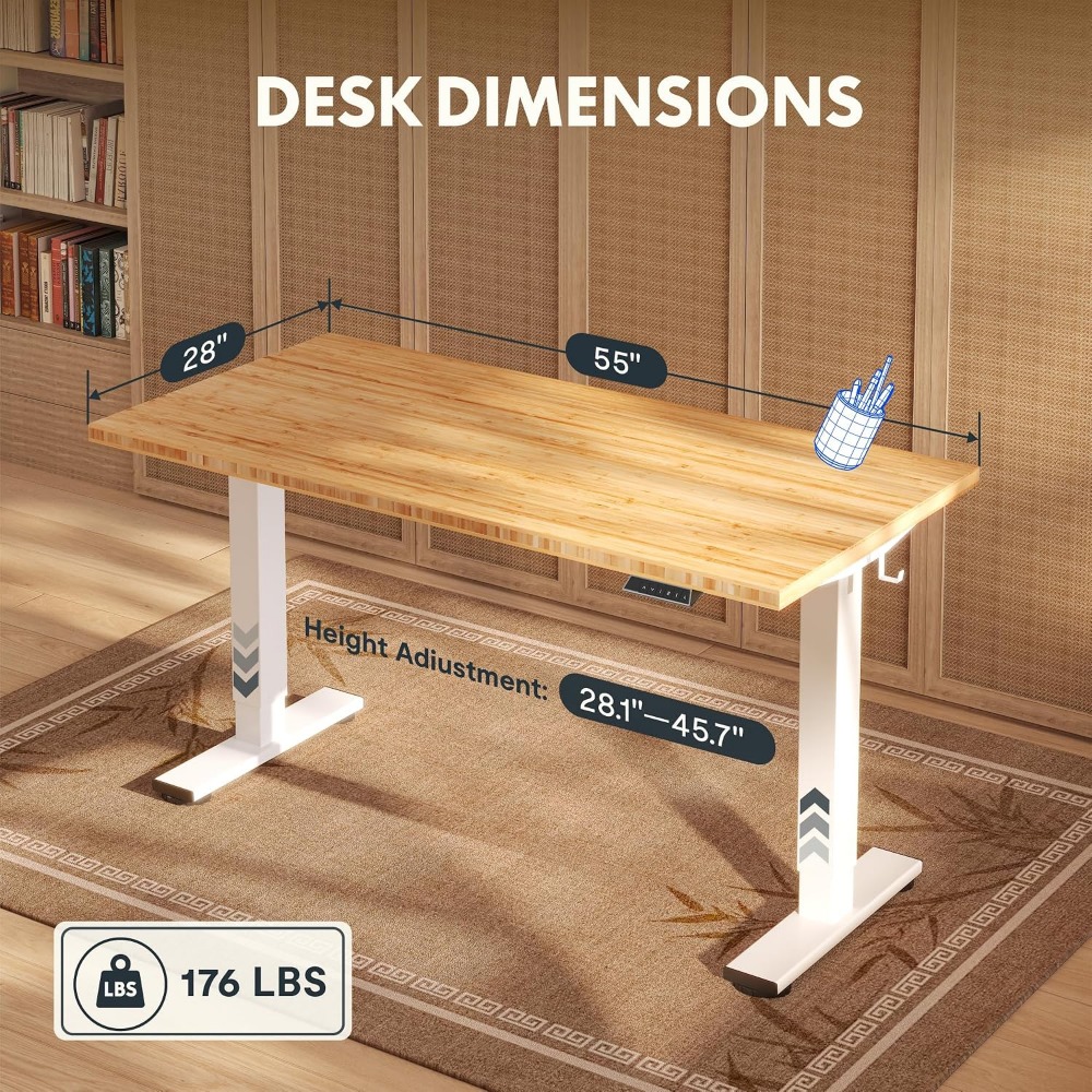 FLEXISPOT Bureau debout en bam - Desk Setup For Office avis et prix