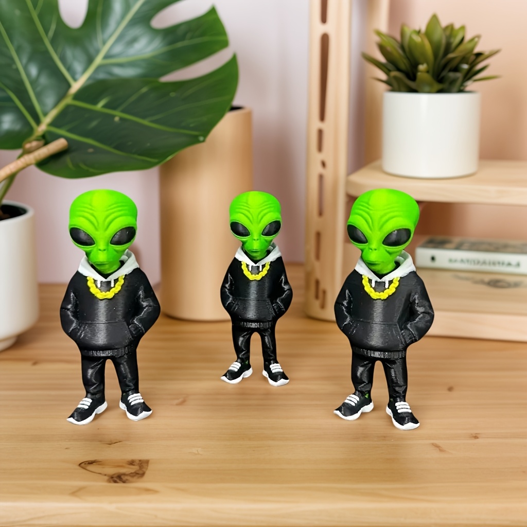 1 figurine d'alien verte avec  - Desk Setup Green avis et prix