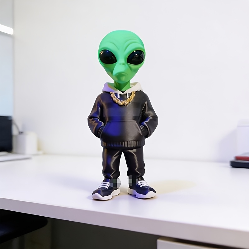 1 figurine d'alien verte avec  - Desk Setup Green avis et prix